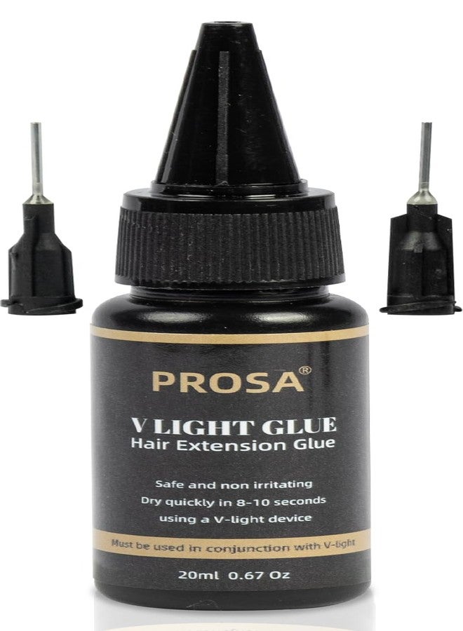 Prosa V Light Hari Extensions Glue - Suitable for Hair Extensions and Wig Extensions adhesives for V Light 20ml (Colourless 1 pc) - Image 1